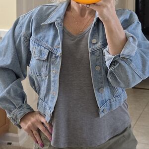 Women's Cropped Denim Jacket